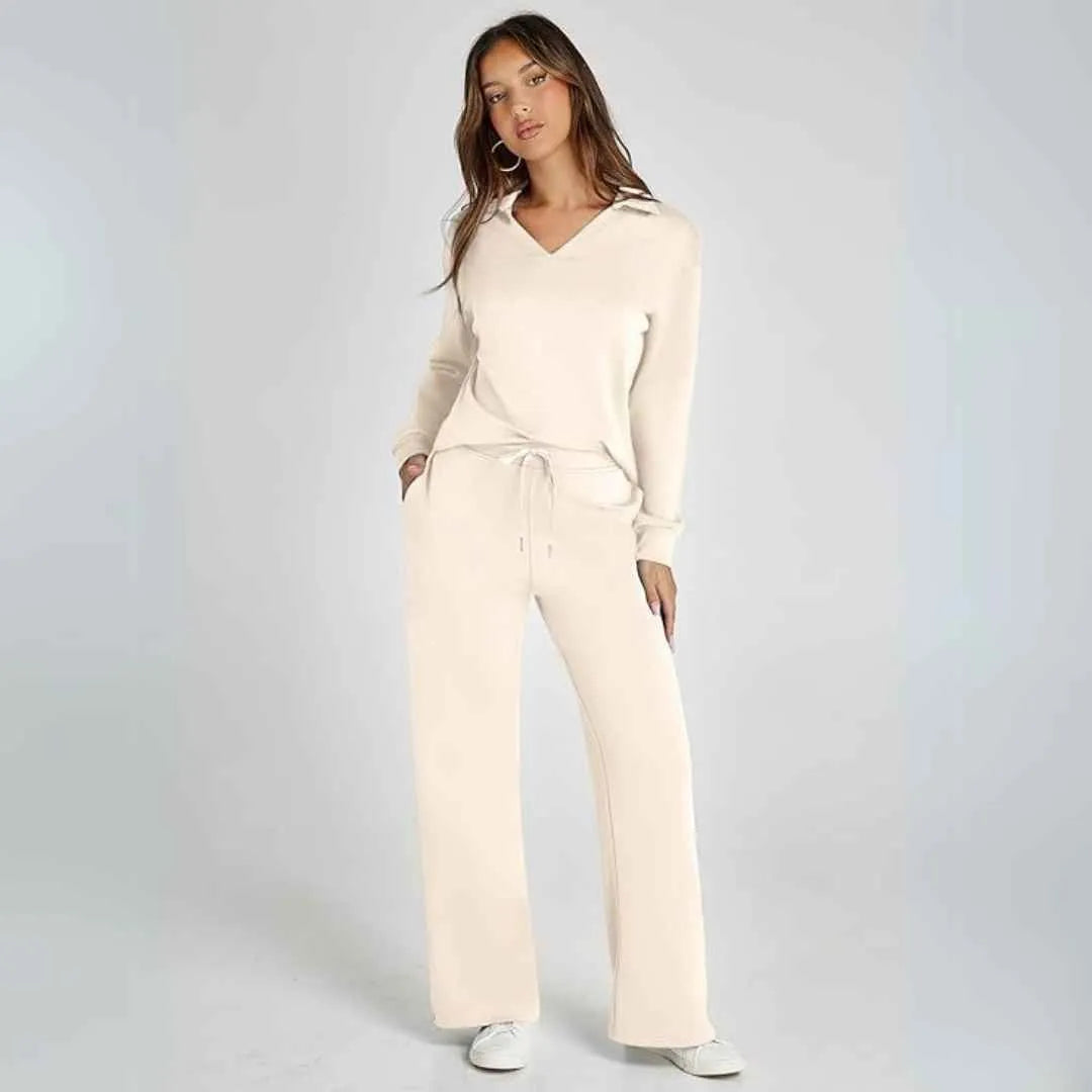 Ensemble-Décontracté-Femme-en-Sweat-Pantalon-Taille-Haute